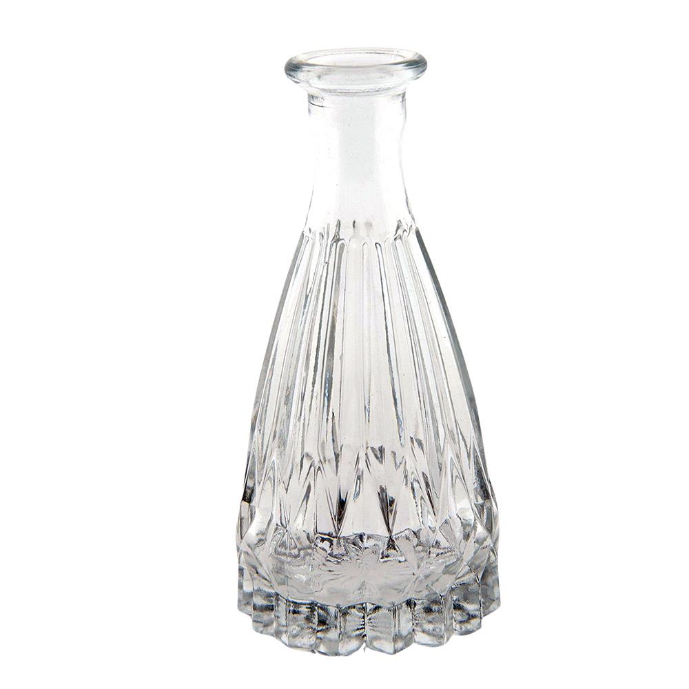 Clayre & Eef Vaas  Ø 7x15 cm Glas Glazen Vaas