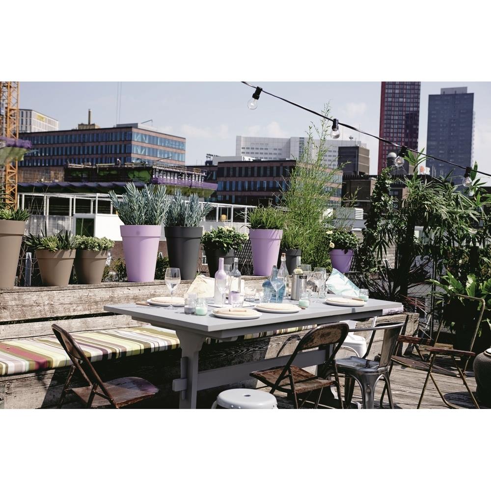 elho Loft Urban Round Bloempot 60 cm met Wielen