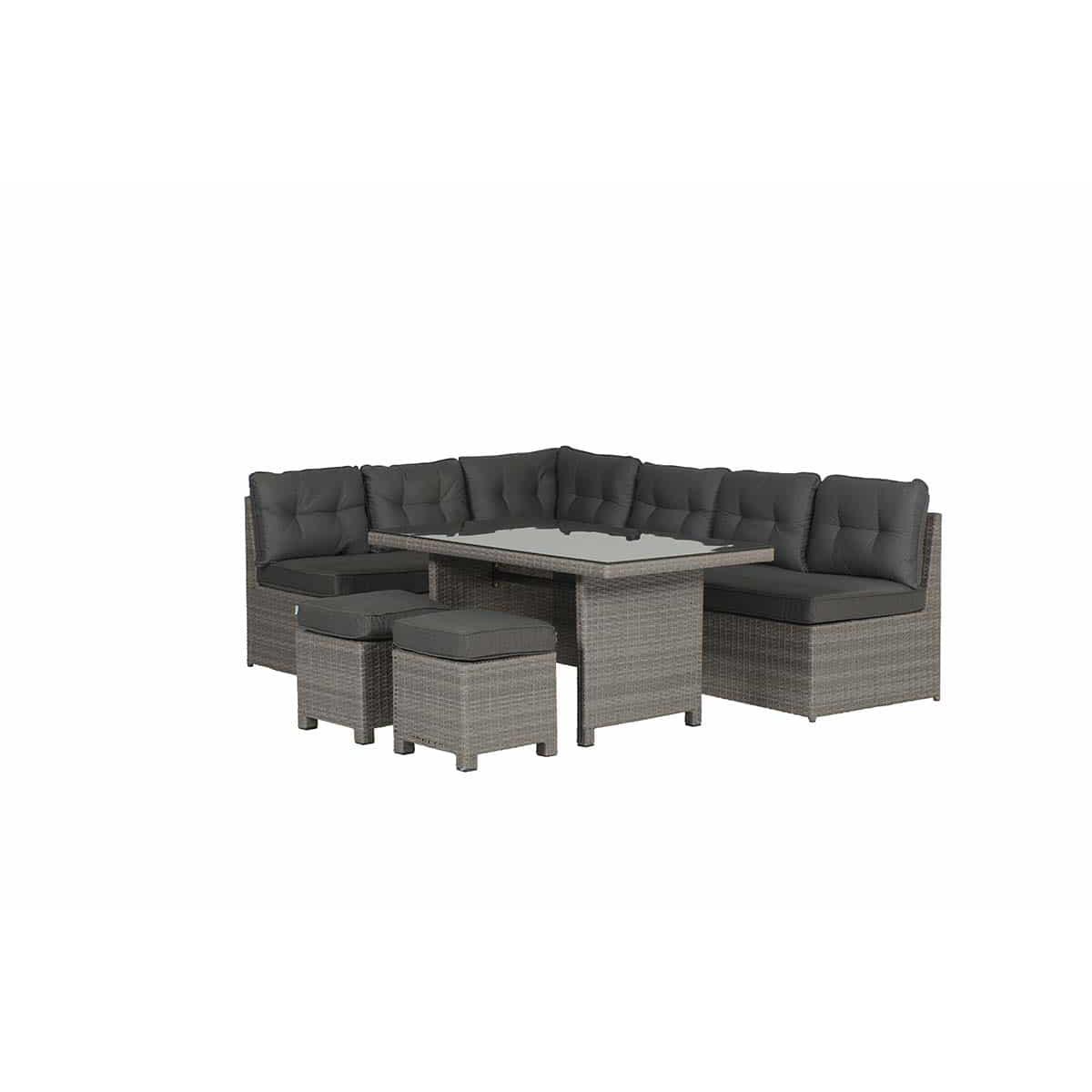 Garden Impressions Lapa lounge dining set 5-delig - grijs
