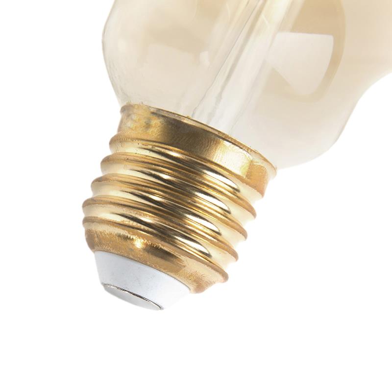 LUEDD Set van 3 E27 dimbare LED lampen G125 goud 5W 450 lm 2200K