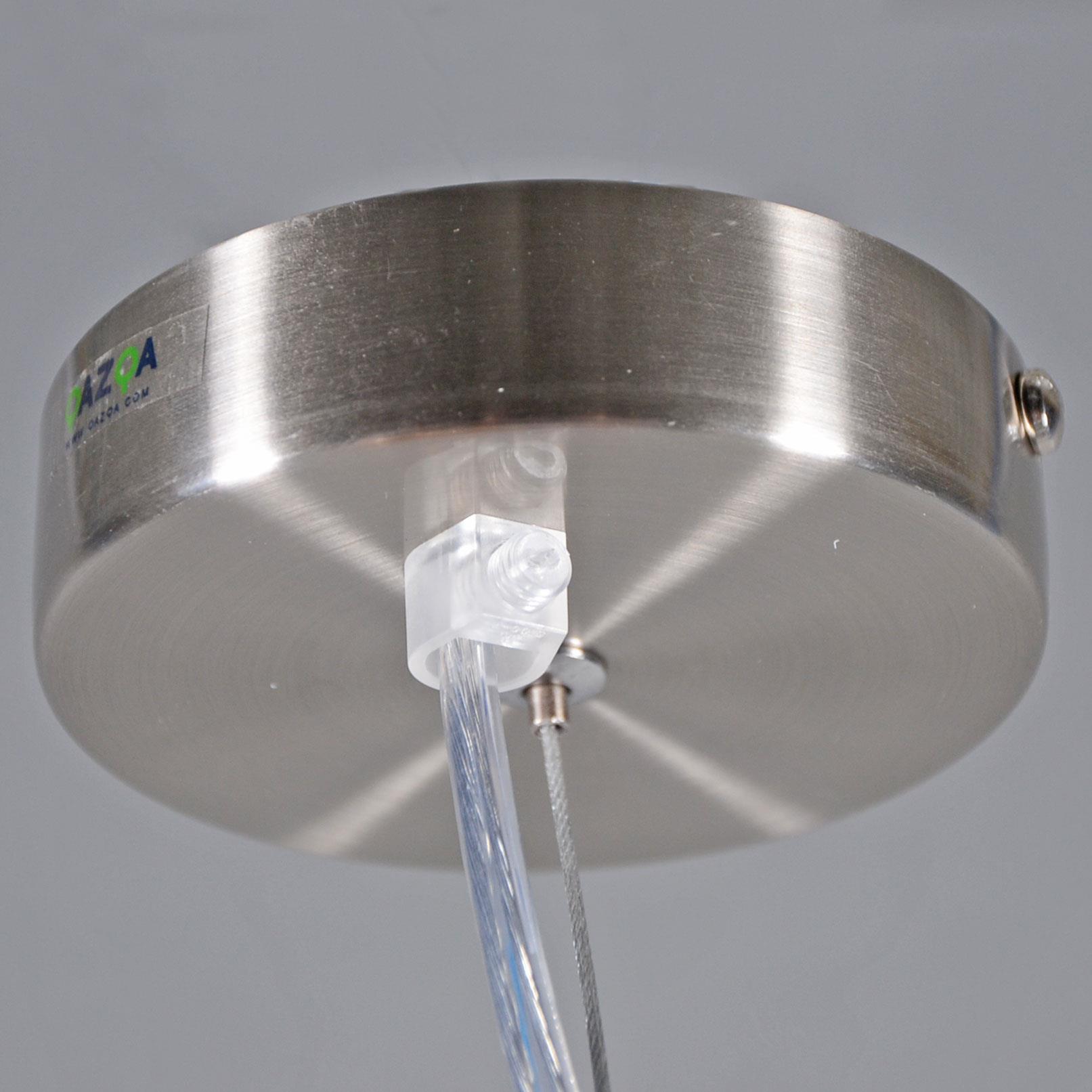 QAZQA Moderne hanglamp staal met kap 45 cm zwart - Cappo 1