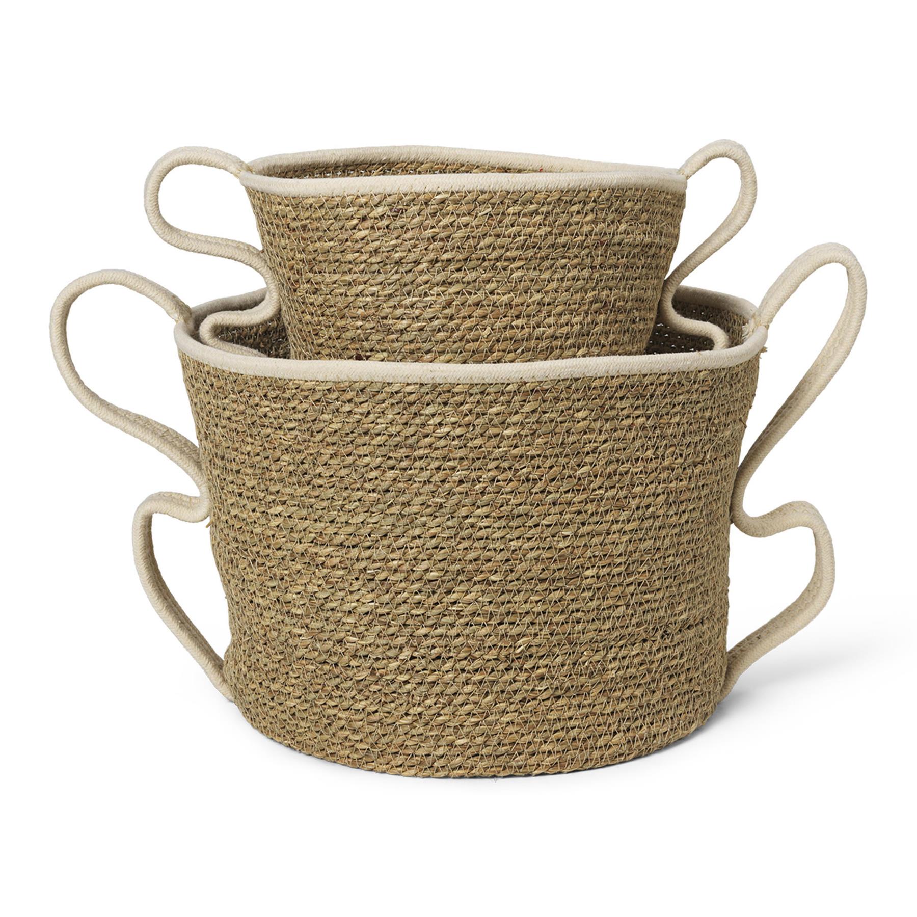 ferm LIVING Verso Opbergmanden - Set van 2 - Off-white