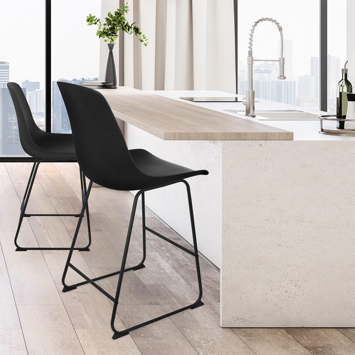 Nolon Nino-Pip barkruk zwart - zwart onderstel - 65 cm