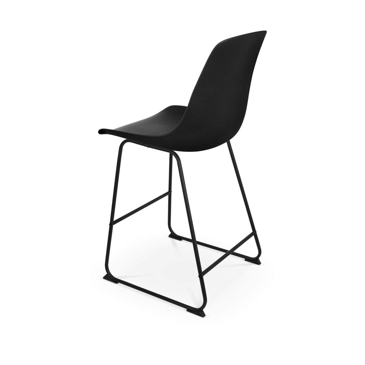 Nolon Nino-Pip barkruk zwart - zwart onderstel - 65 cm