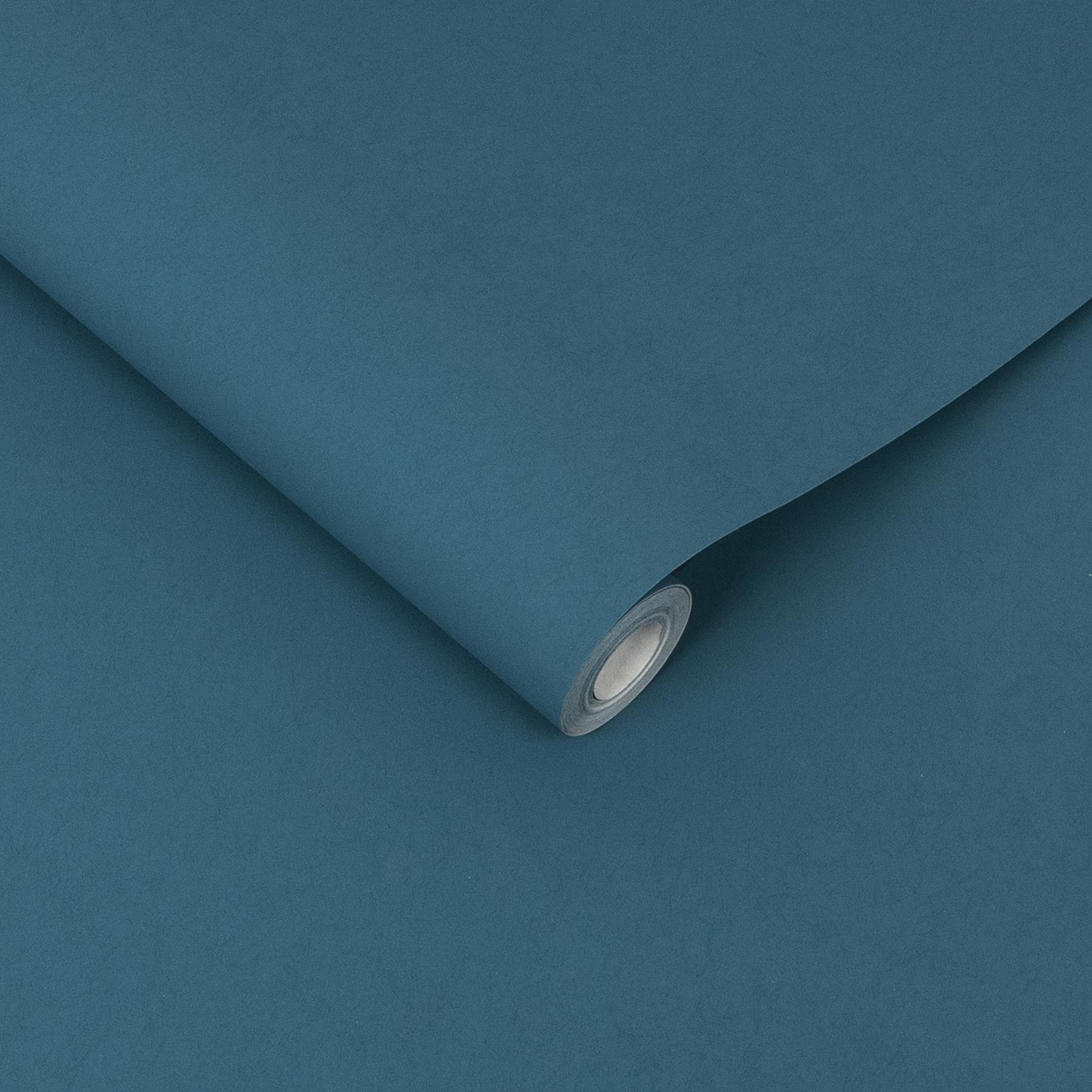 Graham & Brown vliesbehang Jewel Teal Plain blauw
