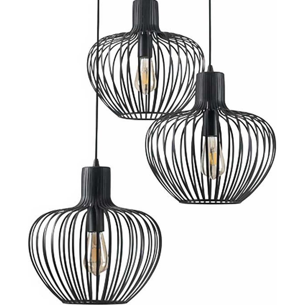 Freelight Hanglamp Arraffone Zwart 3 Lichts