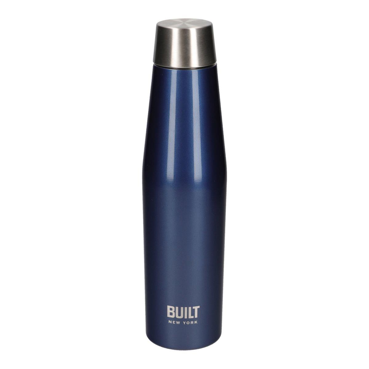 BUILT New York - Dubbelwandige Thermosfles, 0.54 Liter, Blauw - BUILT