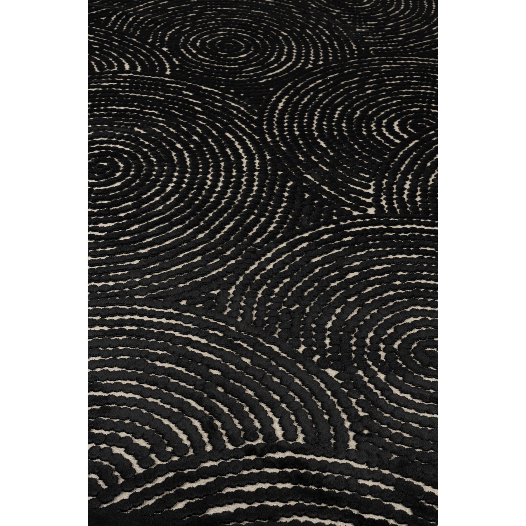 Dutchbone Dots Vloerkleed 170 x 240 cm - Zwart