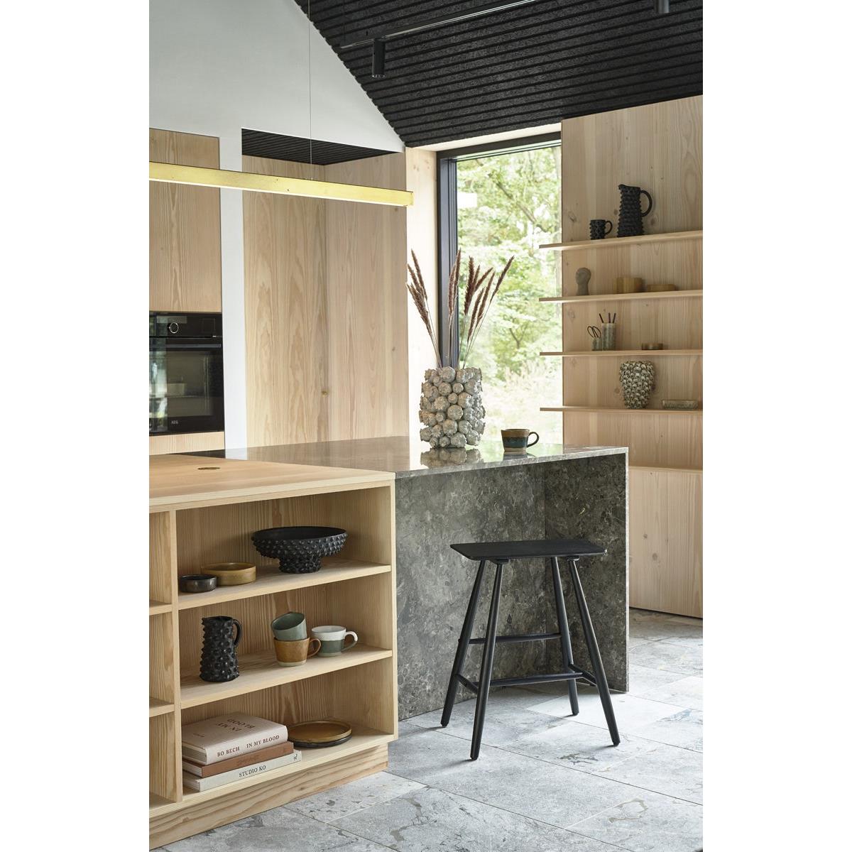 Villa Collection Bast houten barkruk - 64 cm