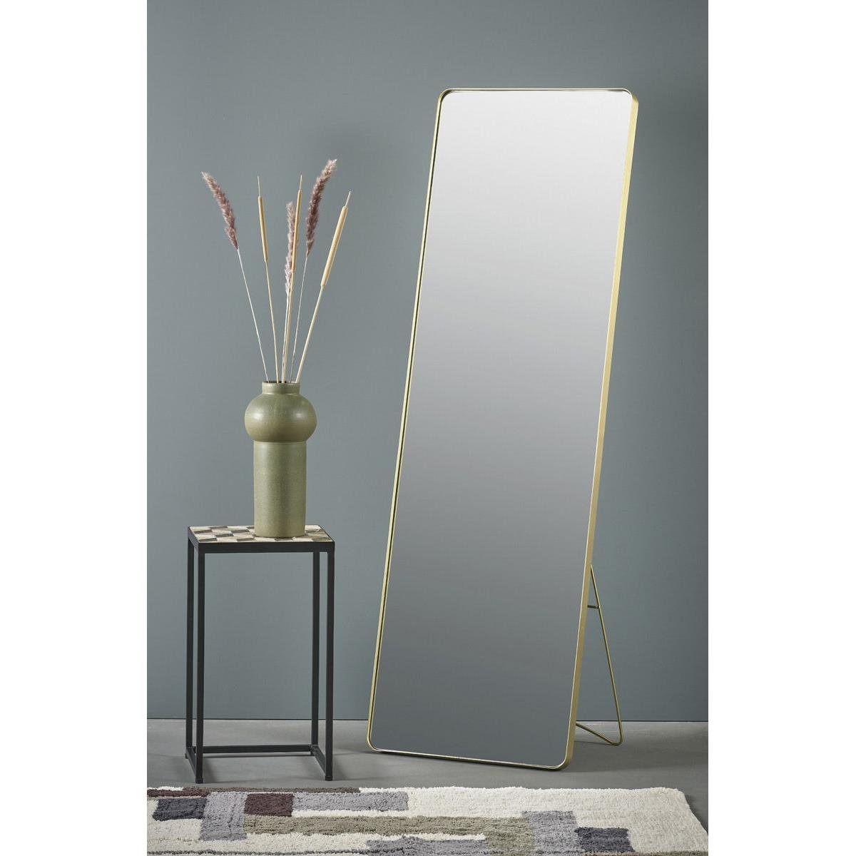 Villa Collection Verdal Passpiegel met Standaard 140 x 45 cm - Goud