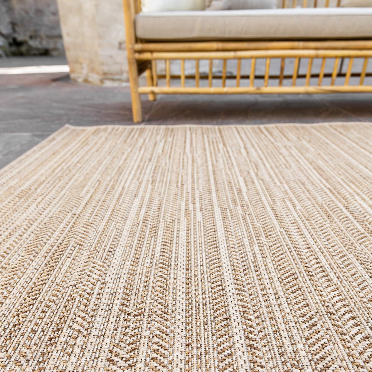 Interieur Buitenkleed Jute Outdoor Beige|Bruin