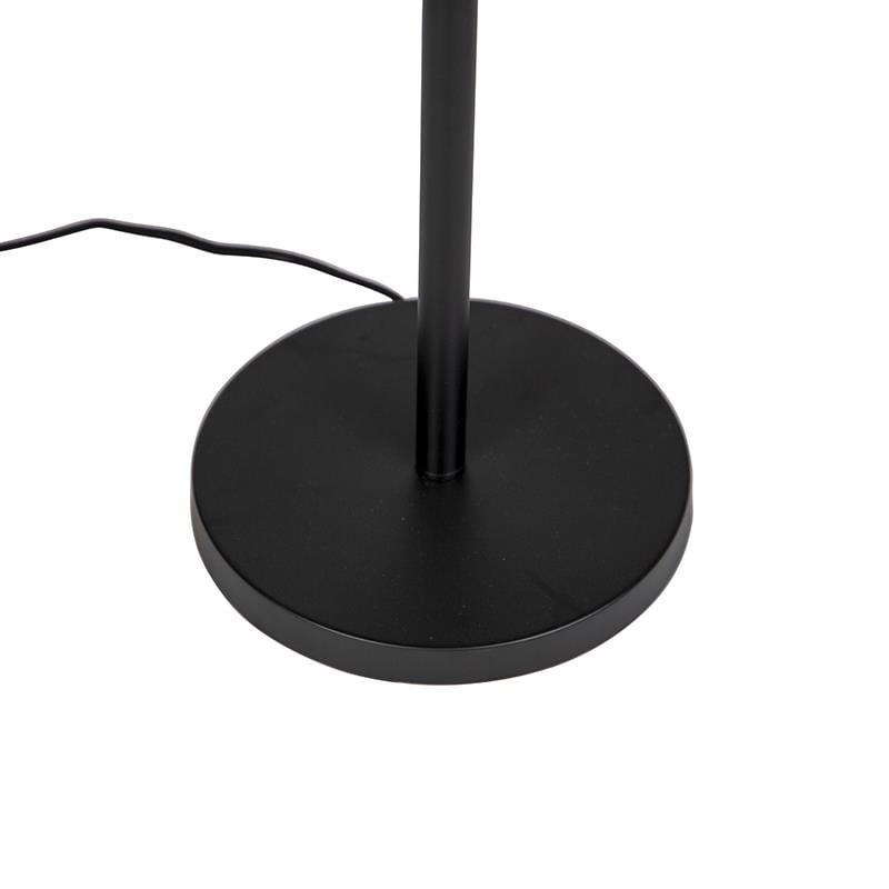 QAZQA Moderne vloerlamp zwart zonder kap 149 cm - Simplo