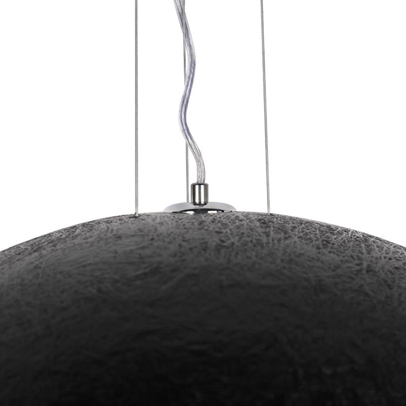 QAZQA Industriële hanglamp zwart met goud 70 cm - Magna