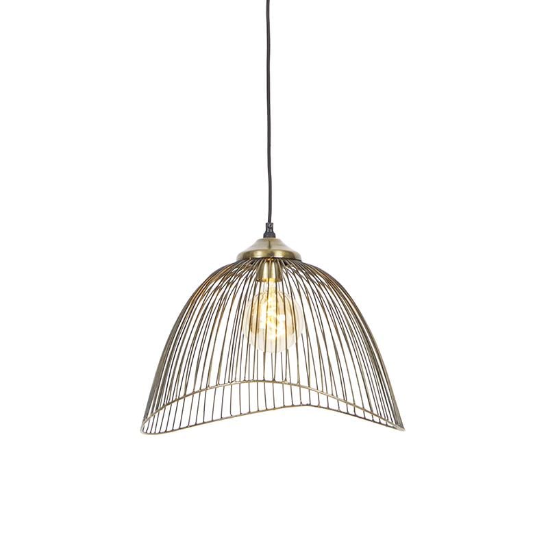 QAZQA Design hanglamp messing draad 39,8 cm - Pia