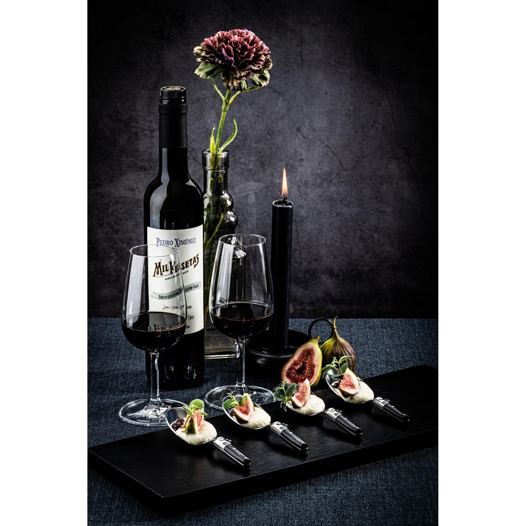 Laguiole Style de Vie Premium Line amuselepels 6-delig, zwart