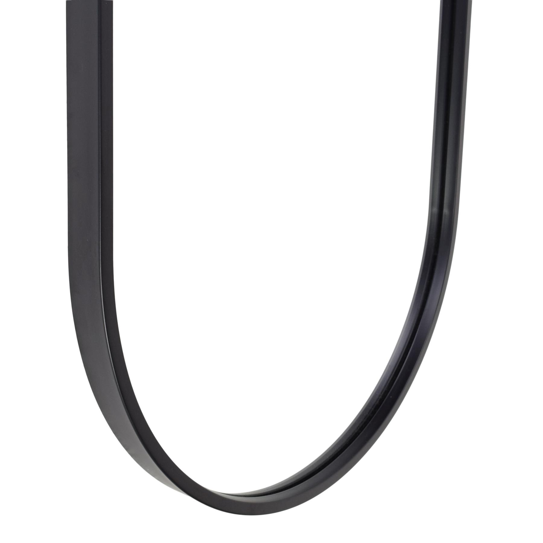 Fragix Boston Passpiegel Ovaal - Zwart - Metaal - 150x40
