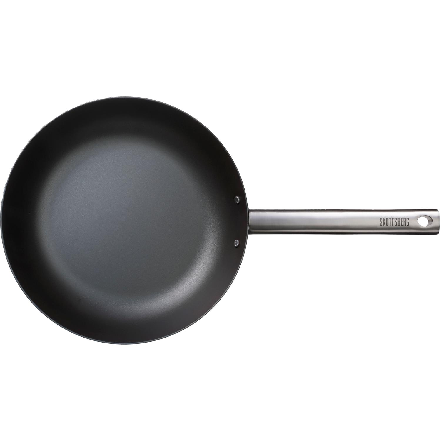 Skottsberg Wokpan Plaatstaal 28 cm Carbon Steel - alle warmtebronnen - Inductie