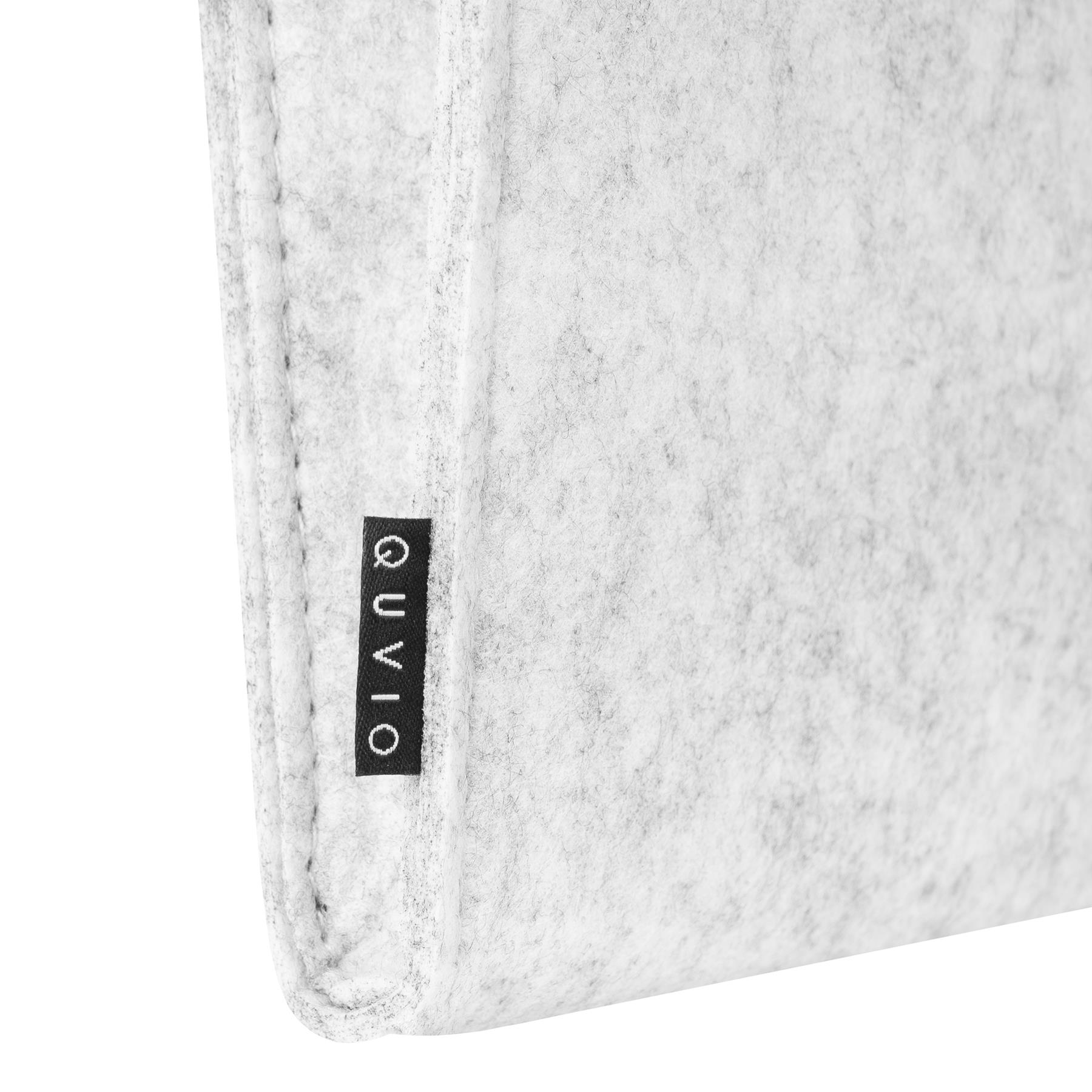 QUVIO Organizer voor bed of bank vilt grijs