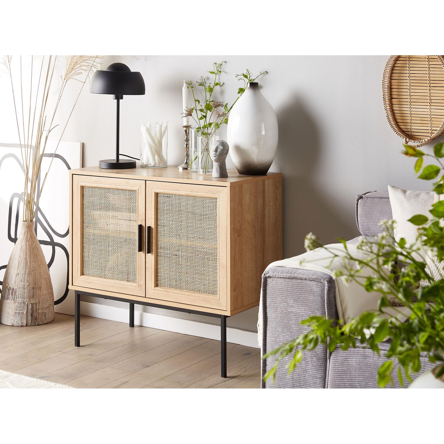Beliani - PASCO - Sideboard - Lichte houtkleur - Vezelplaat