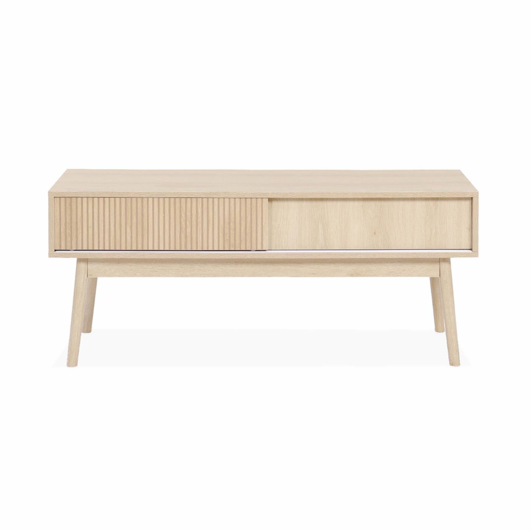 sweeek - TV meubel met 2 schuifdeurtjes - Linear