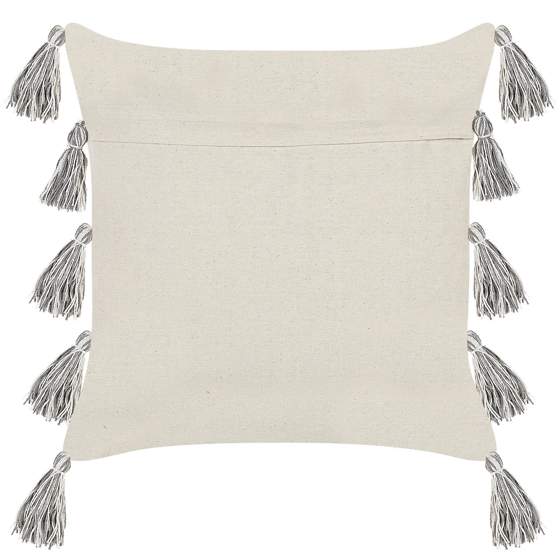 Beliani-HELICONIA -Sierkussen set van 2-Grijs-45 x 45 cm-Katoen