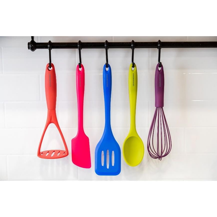 ColourWorks - Keukengerei Set, Siliconen, 5 Delig, Gekleurd - ColourWo