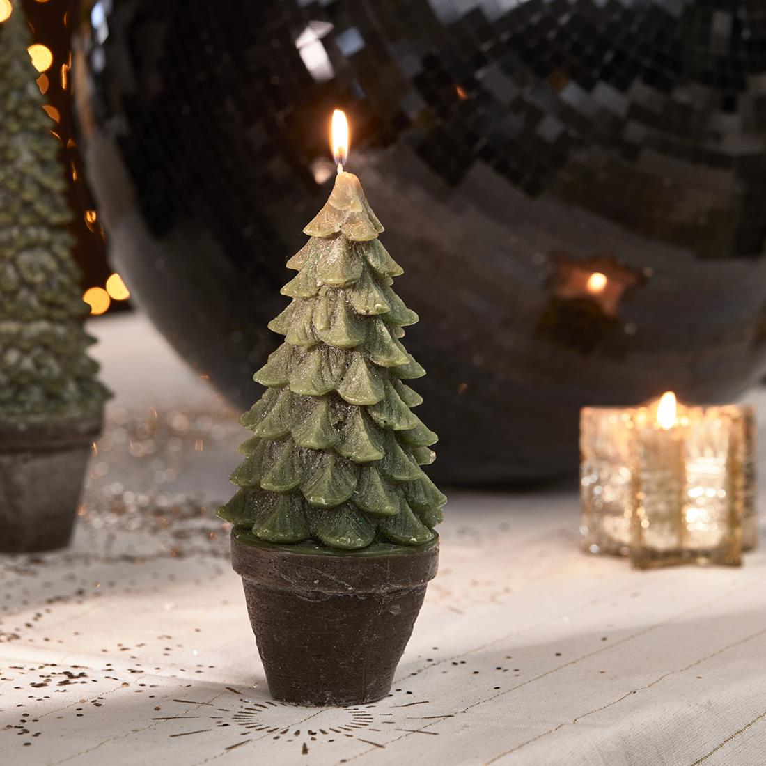 Riviera Maison Kerstboom kaars Colorado Christmas Tree Groen - M