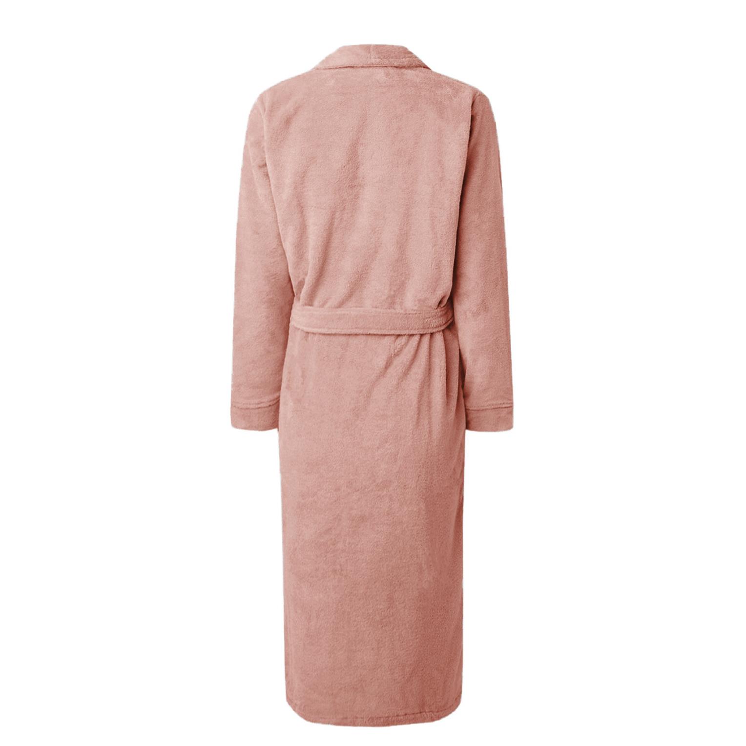 LINNICK Pure Badjas Velours rose L