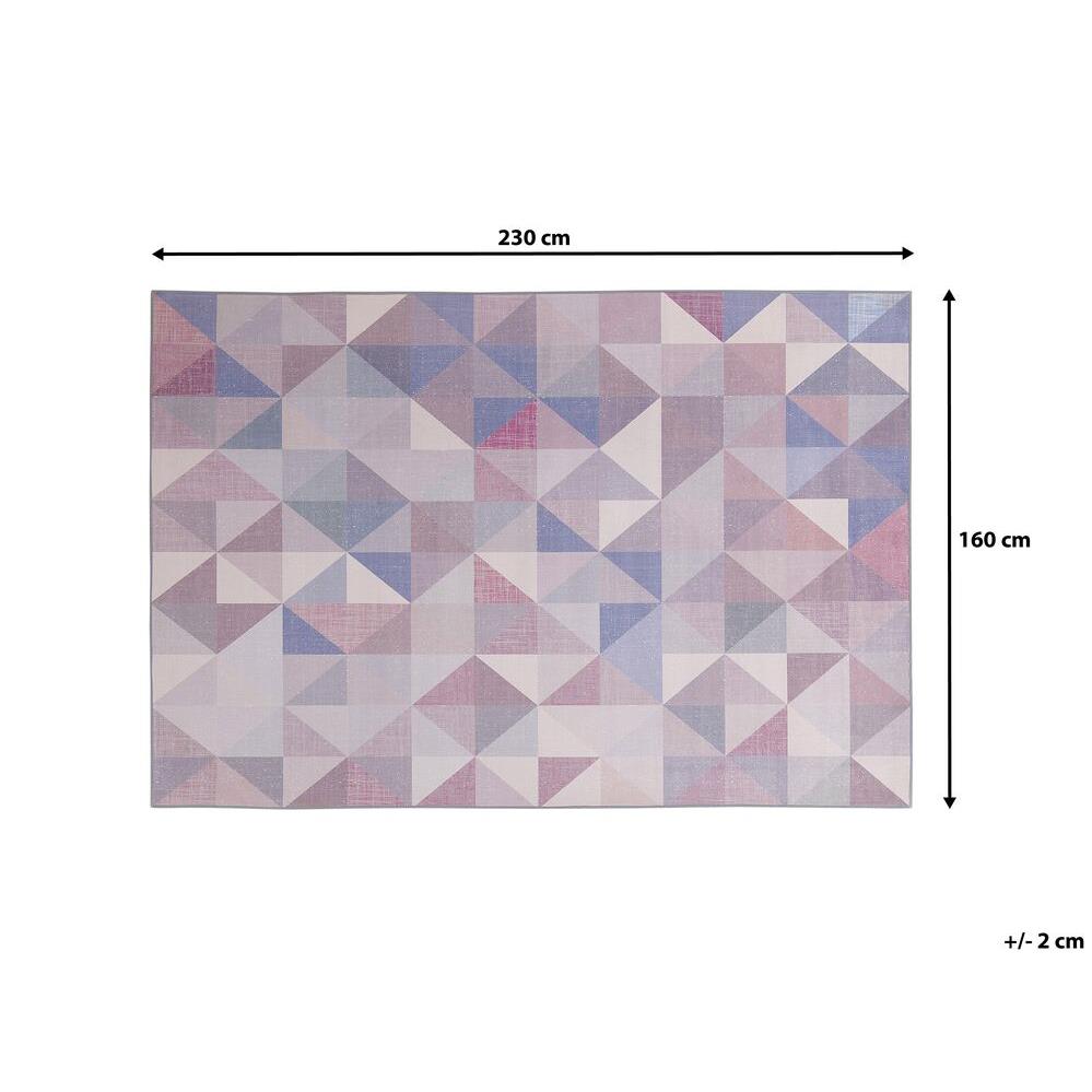 Beliani-KARTEPE-Laagpolig vloerkleed-Multicolor-160 x 230 cm-Polyester