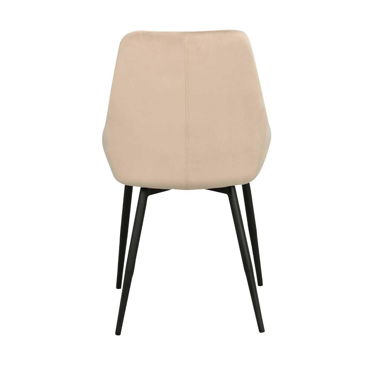 Rowico Home Sierra Velvet Eetkamerstoel Beige