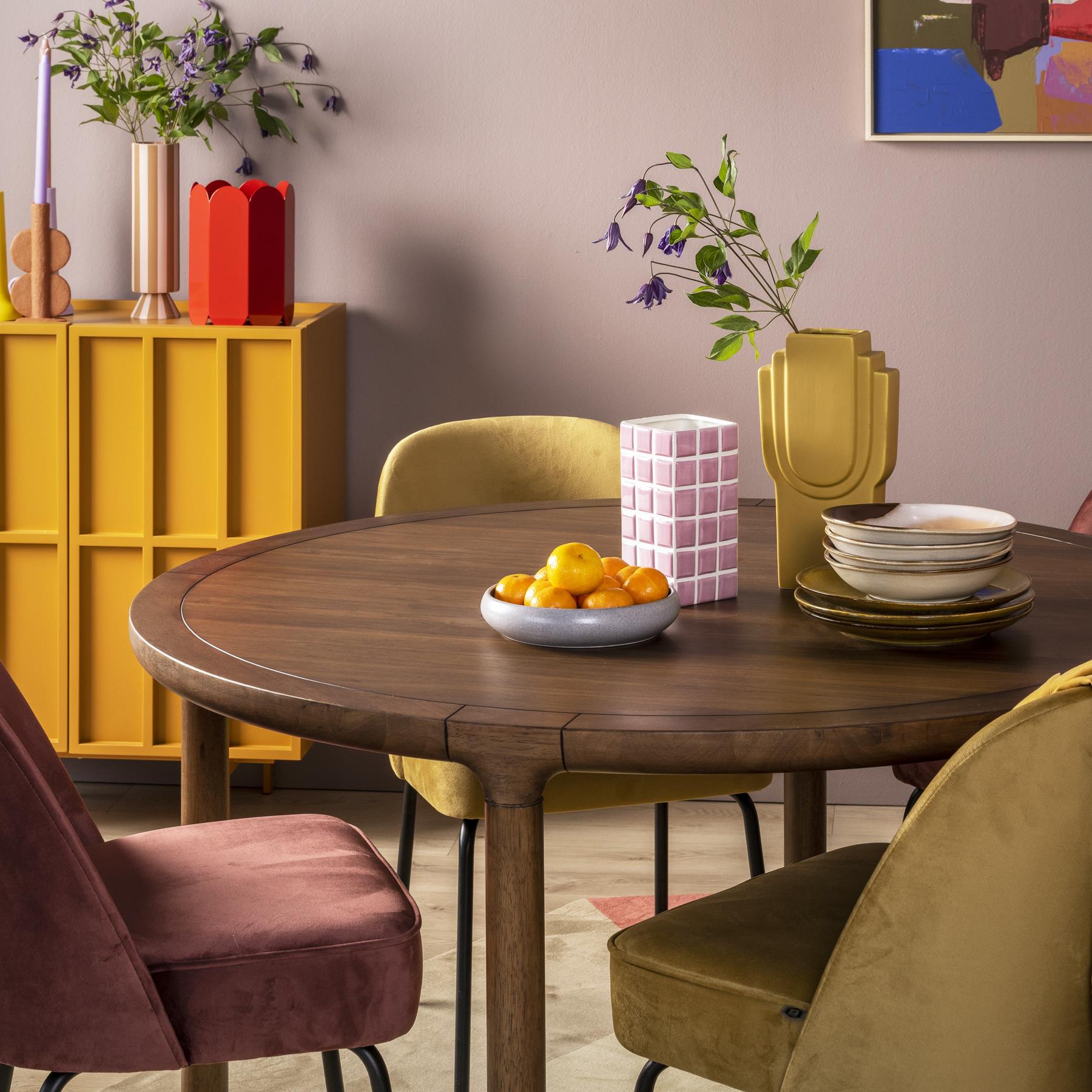 &k amsterdam Tile Vaas - Roze