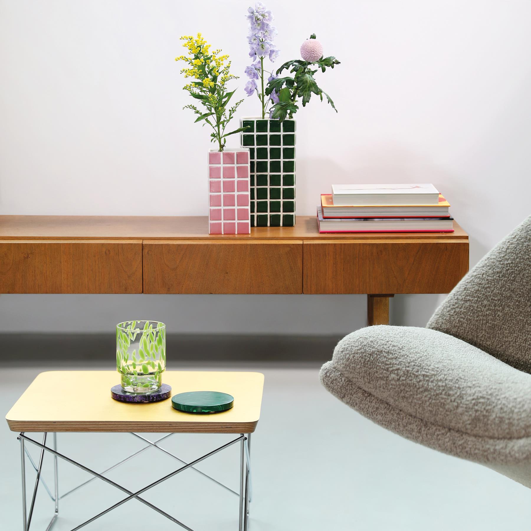 &k amsterdam Tile Vaas - Roze