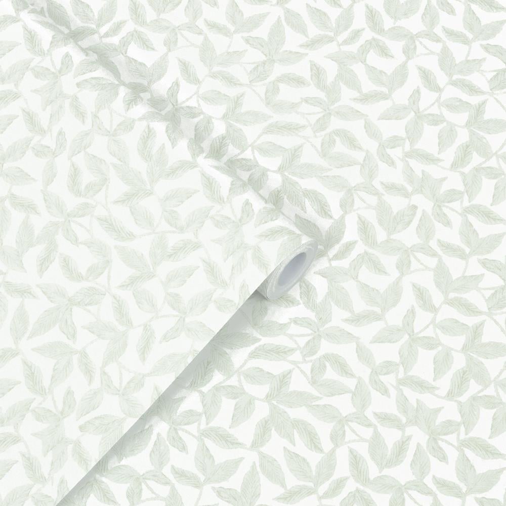 Laura Ashley Erwood Behang - Planten - 10mx52cm - Groen