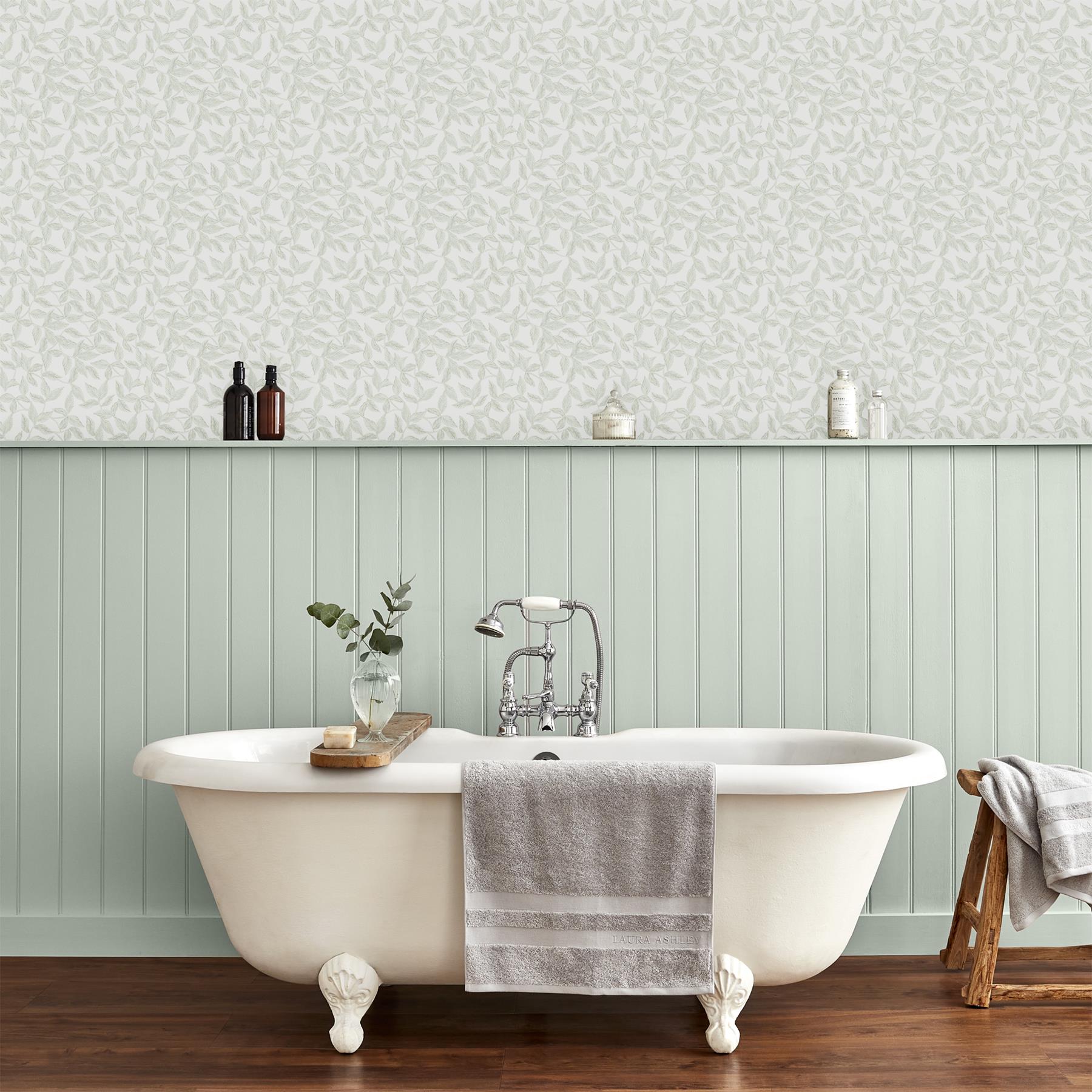 Laura Ashley Erwood Behang - Planten - 10mx52cm - Groen
