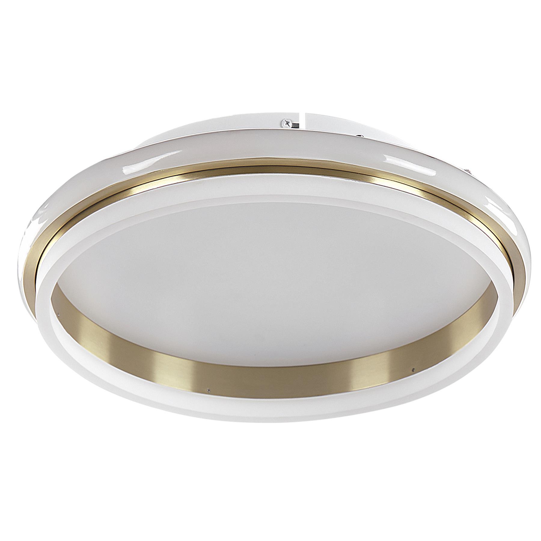 Beliani - TAPING - Plafondlamp - Wit|Goud - Staal