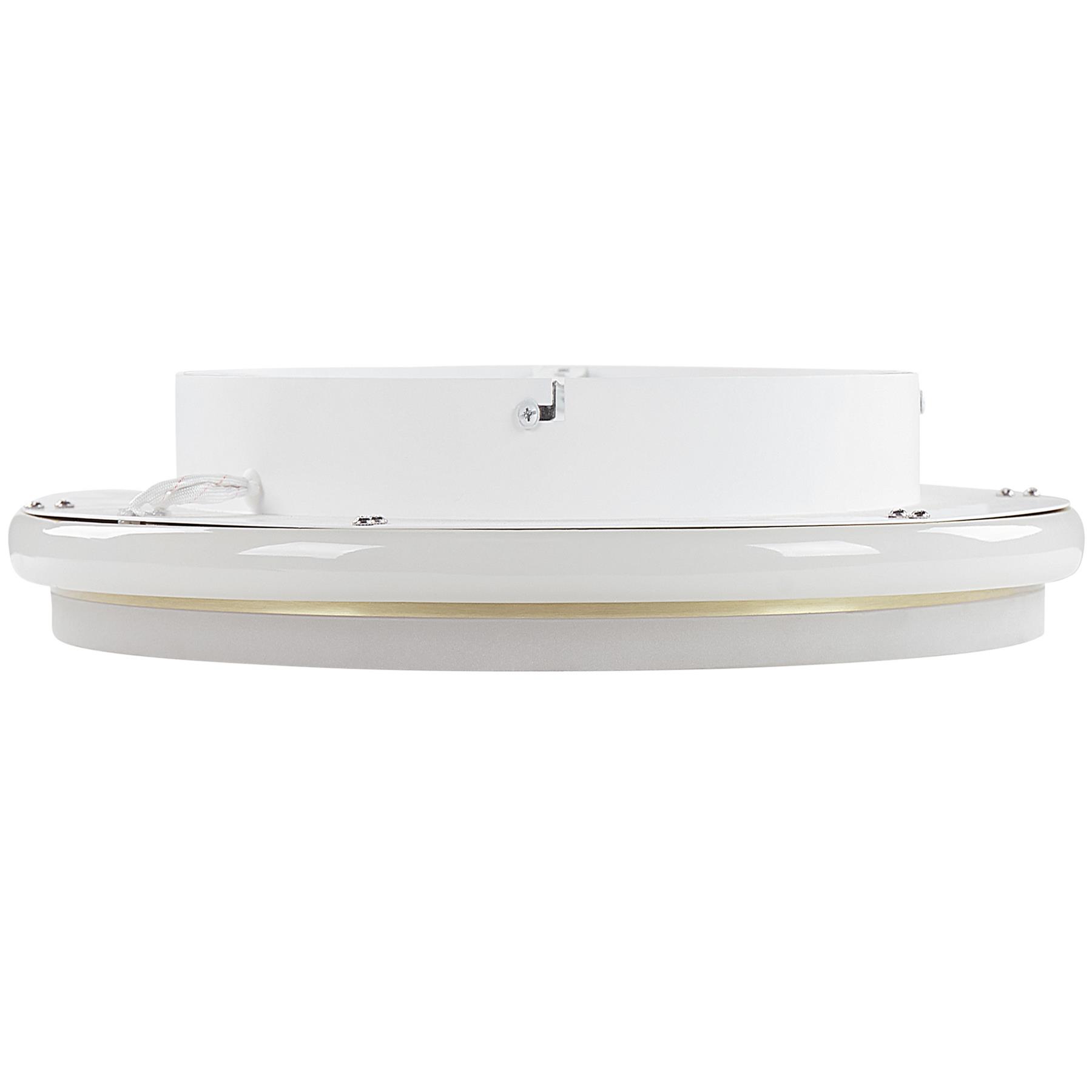 Beliani - TAPING - Plafondlamp - Wit|Goud - Staal