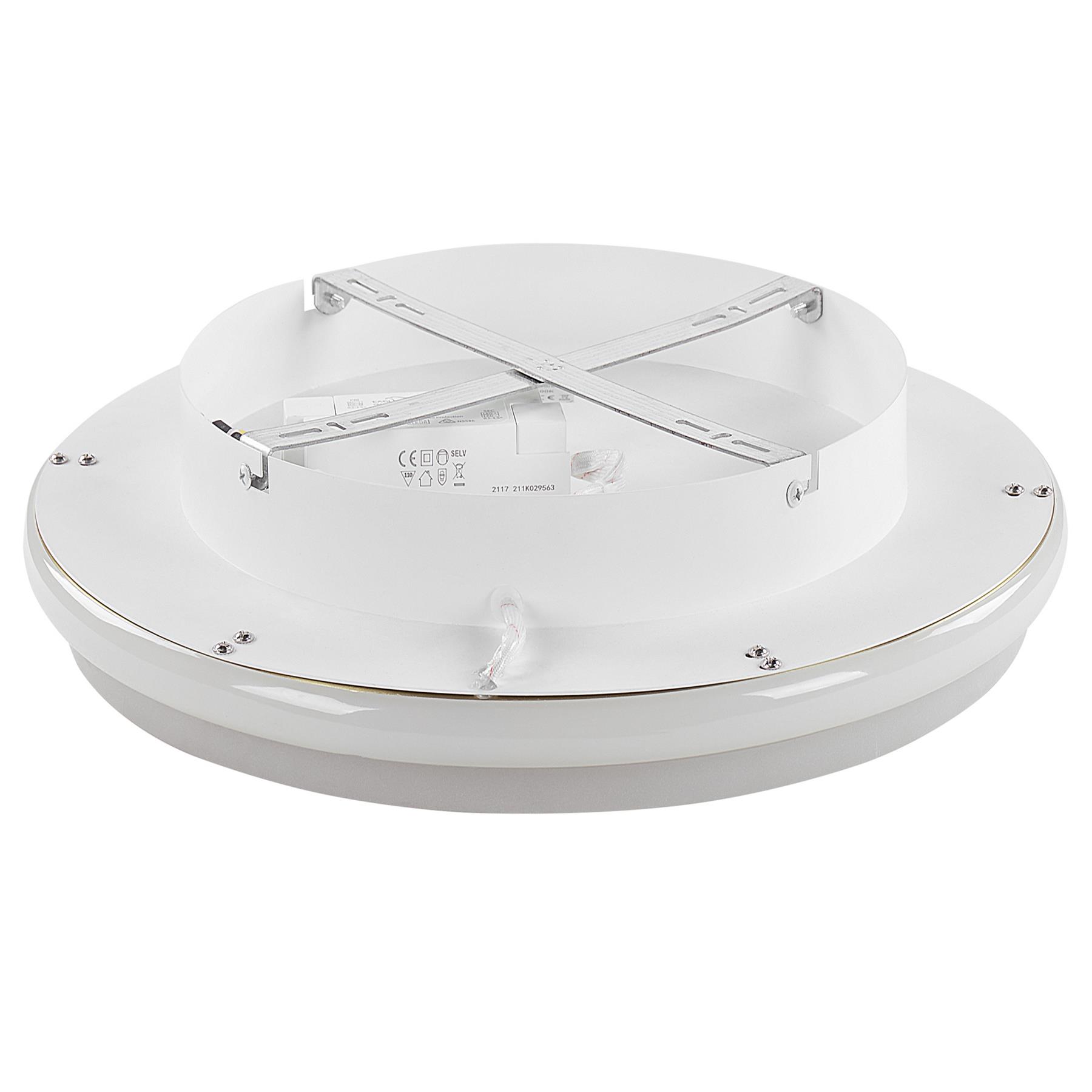 Beliani - TAPING - Plafondlamp - Wit|Goud - Staal