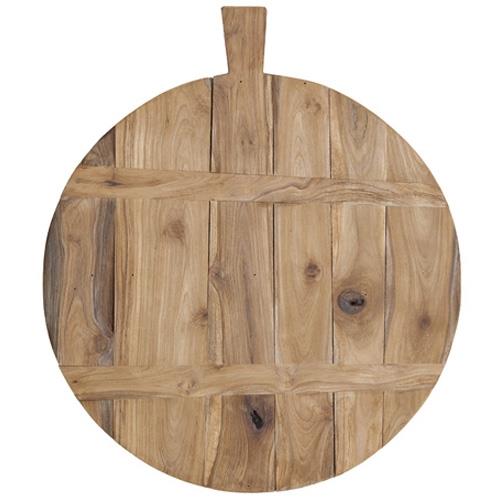 HKliving Broodplank teak Ø 50 cm