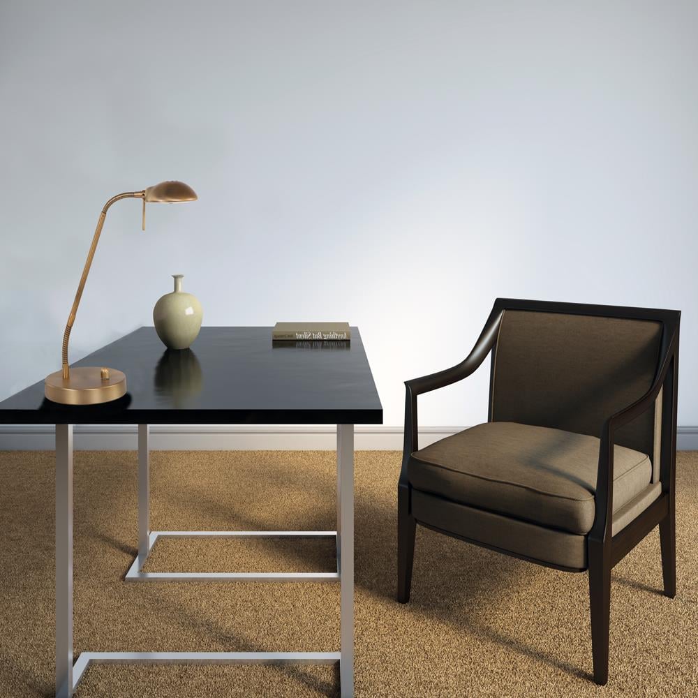 Mexlite - tafellamp - Biron - brons - glas metaal - bureaulamp - LED - 7502BR