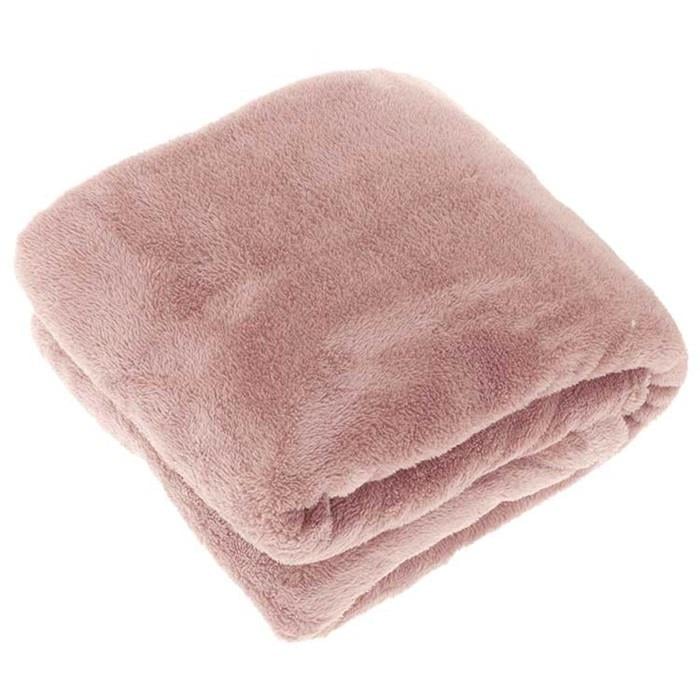 Unique Living | Justin plaid 150x200cm oud roze