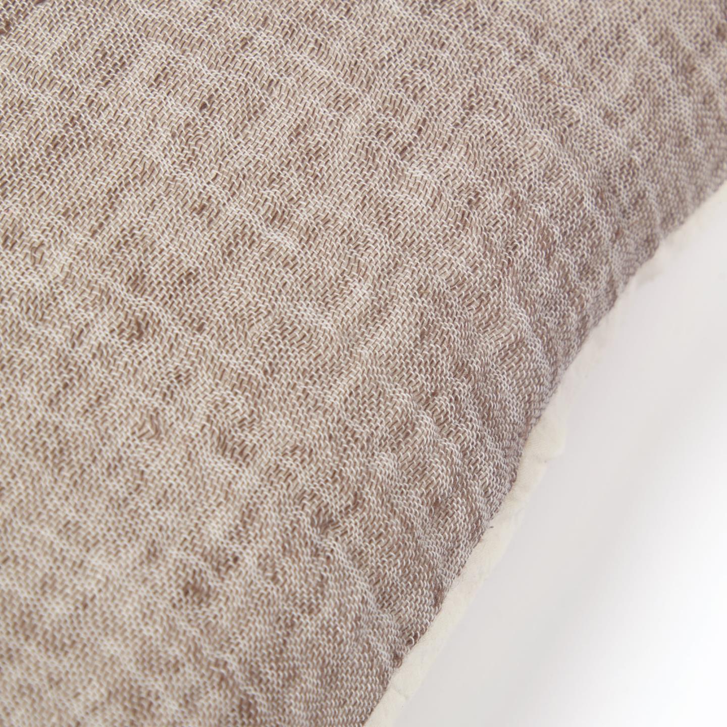 Kave Home Casilda Kussensloop 30 x 50 cm - Bruin