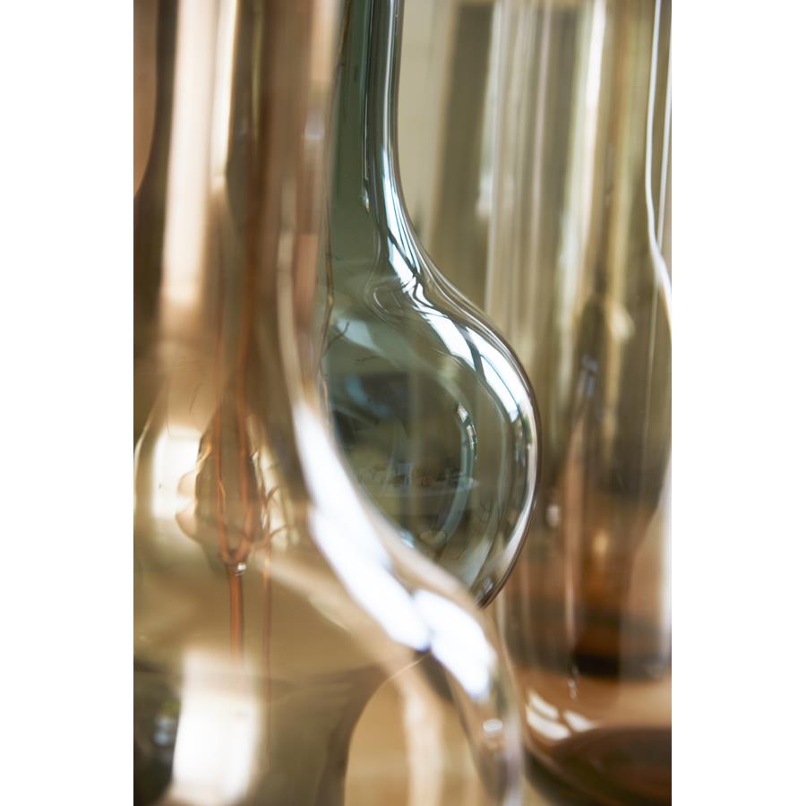 Light & Living Light&living Vaas Ø25,5x47 cm KAELA glas grijs