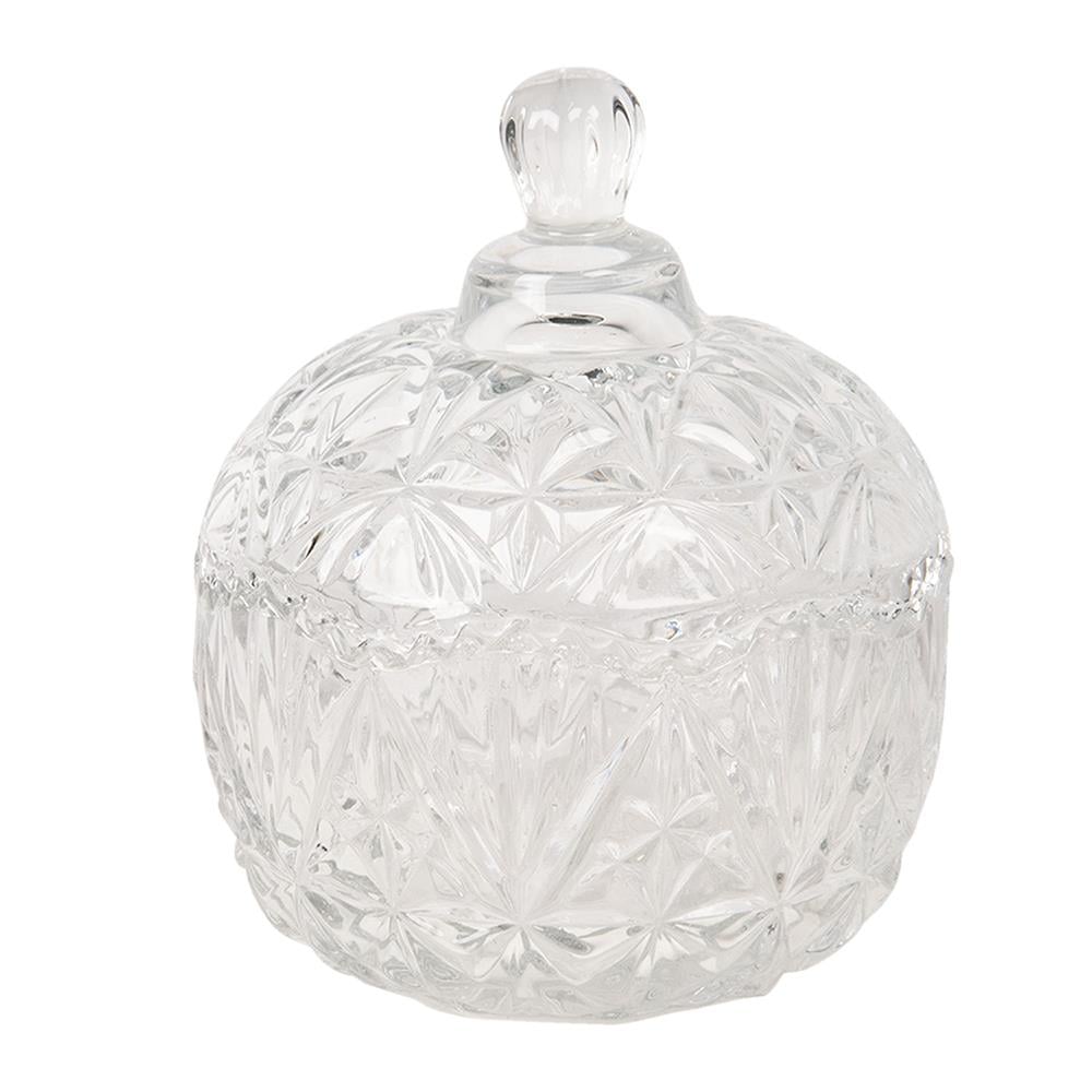 Clayre & Eef Glazen potje  Ø 10x13 cm Glas Rond Potje
