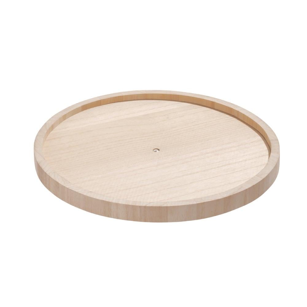 iDesign - Draaiplateau, 26.7 cm, Plat, Paulownia Hout, Beige - iDesign