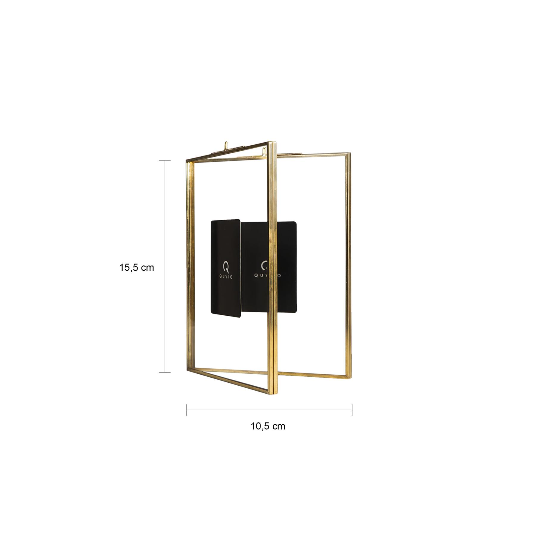 QUVIO Fotolijst staand 15x20,5 cm + 13x18 cm + 10,5x15,5 cm - Goud