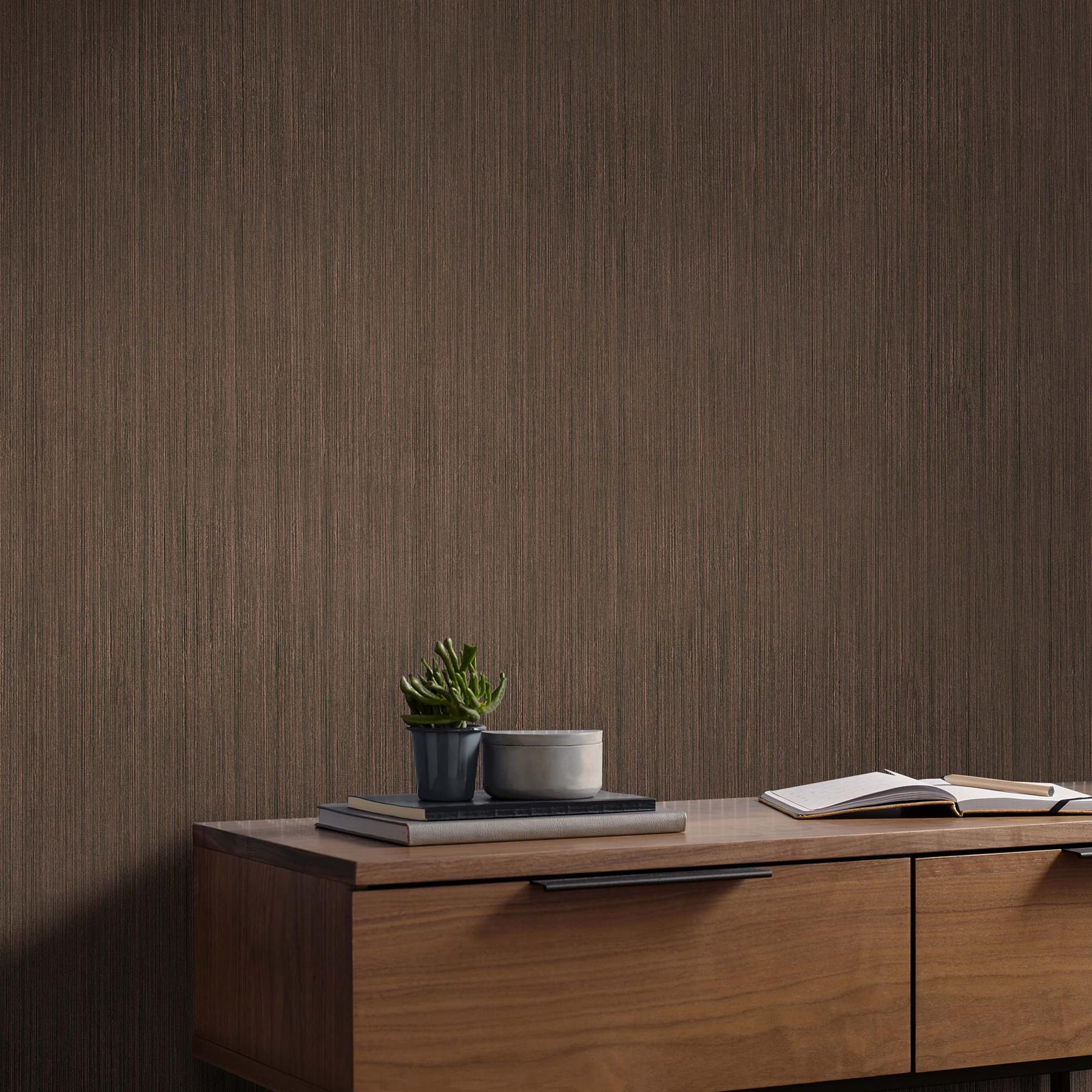 Graham & Brown - Vliesbehang met vinyl toplaag - Lustre Bronze -