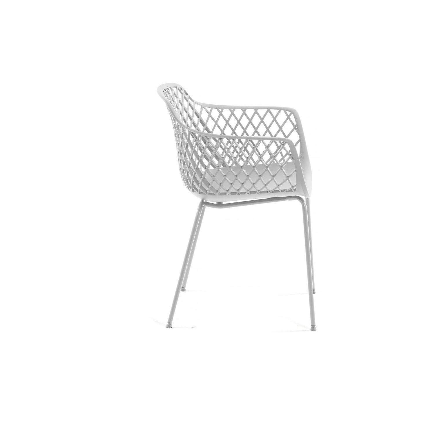 Kave Home - Quinn tuinstoel wit