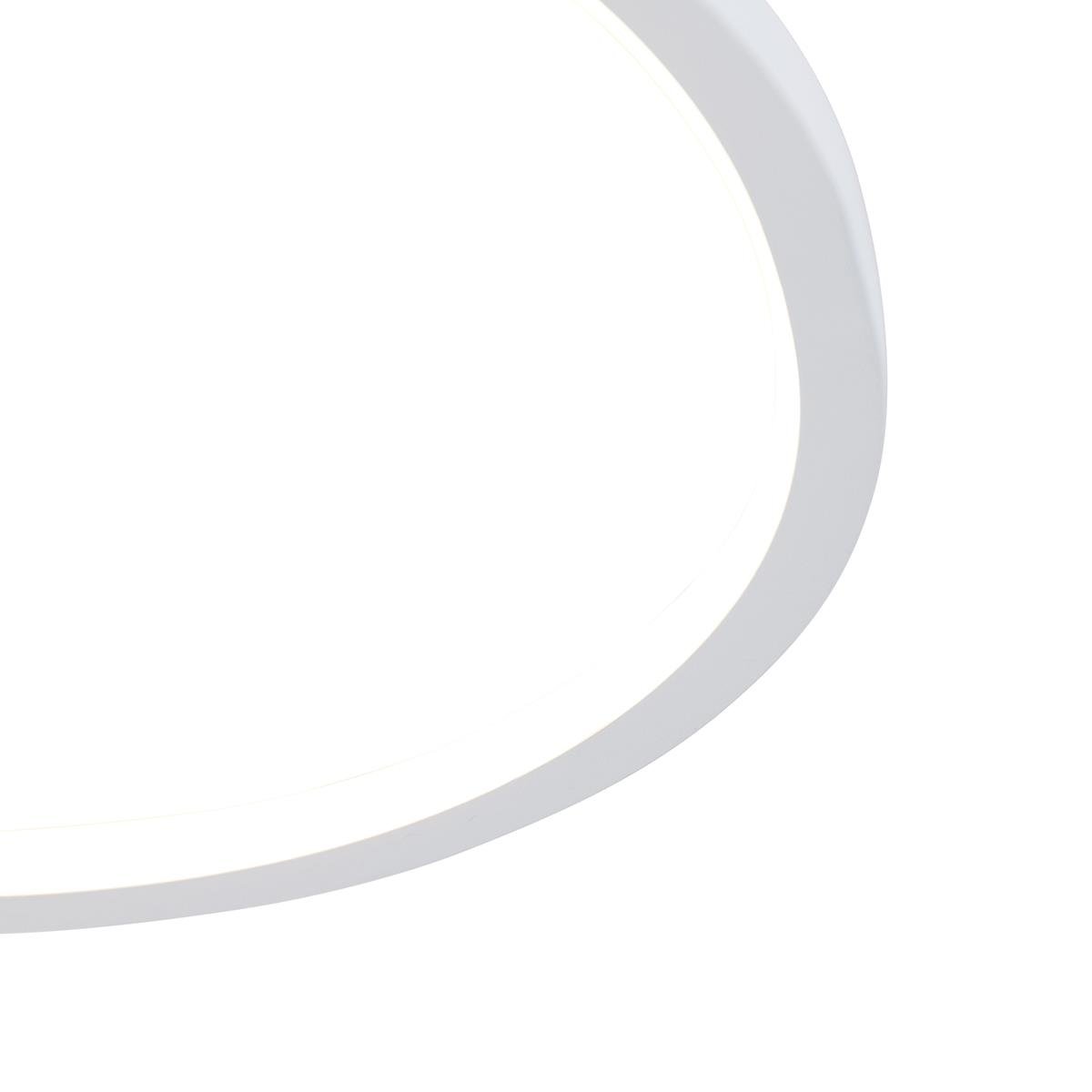 QAZQA Plafondlamp wit 45 cm incl. LED 3 staps dimbaar - Rowin