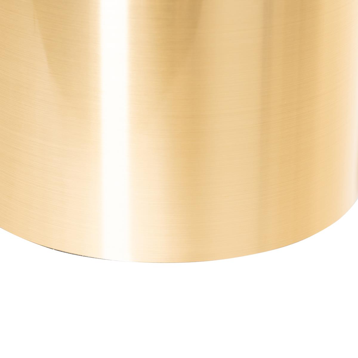 QAZQA Moderne vloerlamp zwart met goud - Lofty