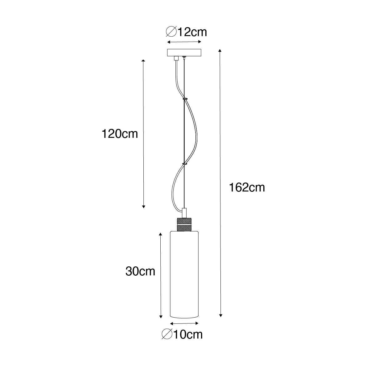 QAZQA Moderne hanglamp zwart met smoke glas - Stavelot